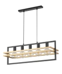 Lampa wisząca Sigma MERCI 5 czarny złoty