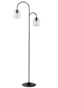 Lampa podłogowa Sigma 50256 SHINE czarny/transparenty