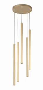 Lampa wisząca Sigma Sopel 5 złoty