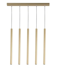 Lampa wisząca Sigma Sopel 5 prosty złoty