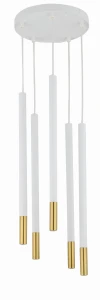 Lampa wisząca Sigma SOPEL DUE 5 biały/złoty