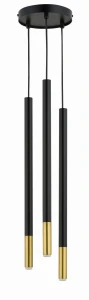 Lampa wisząca Sigma SOPEL DUE 3 czarny/złoty