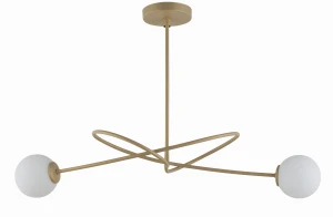 Lampa wisząca Sigma VELVET 2 złoty beż