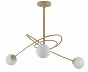 Lampa wisząca Sigma VELVET 3 złoty beż