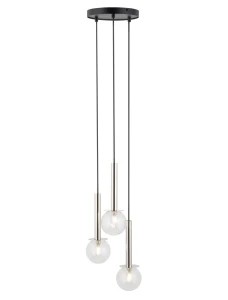 Lampa wisząca Sigma DAISY 40752 czarny,srebrny