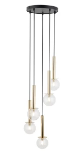 Lampa wisząca Sigma DAISY 40759 czarny,złoty