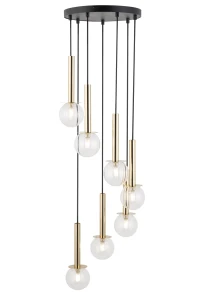 Lampa wisząca Sigma DAISY 40760 czarny,złoty