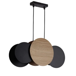 Lampa wisząca Sigma TOLA 41093 czarny,dąb