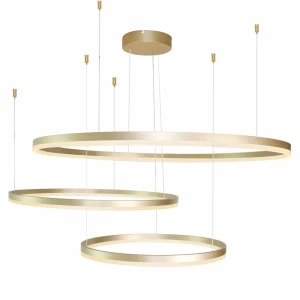 Lampa wisząca HALO PENDANT 100+80+60 GO złota 3xLED wys.15-220cm