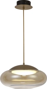 Lampa wisząca HELENA C mosiądz 1xLED wys.174cm