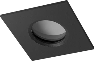 Oprawa podtynkowa IKA kwadratowa IP65 czarna GU10