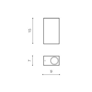 RIMINI 2 SQUARE WH
