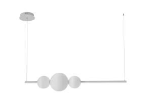 Lampa wisząca SANDRA 3 WH biała 1xLED wys.132cm