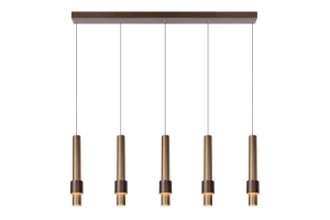 Lampa wisząca Lucide MARGARY 24402/30/96 brązowy i odzienie brązu, złoty