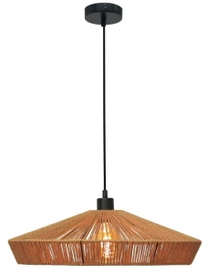Lampa wisząca Lucide YUNKAI 10413/50/72 drewniany, czarny