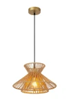 Lampa wisząca Lucide TASMAN 10420/32/72 drewniany, złoty