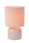 Lampa stołowa Lucide WOOLLY 10516/01/66 różowy, czarny