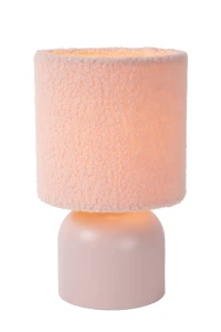 Lampa stołowa Lucide WOOLLY 10516/01/66 różowy, czarny