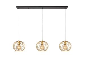 Lampa wisząca Lucide DANZA 21428/03/02 złoty, czarny