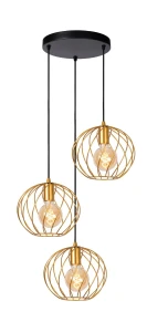 Lampa wisząca Lucide DANZA 21428/13/02 złoty, czarny
