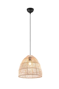 Lampa wisząca RL RIKE R31131036 drewniany, czarny