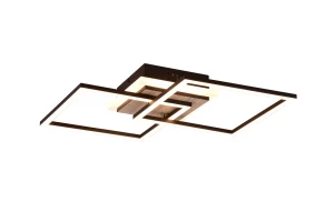 Plafon RL GIRO R62793635 drewniany, biały