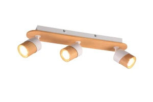 Spot/ reflektor Trio ARUNI 801100331 drewniany
