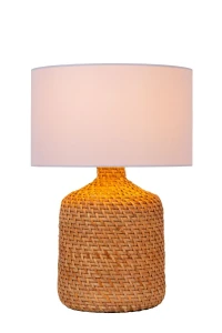 Lampa stołowa Lucide ARRAH 10553/81/73 drewniany, czarny