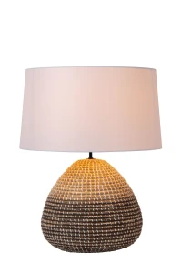 Lampa stołowa Lucide MADUKA 10550/81/73 drewniany, beżowy