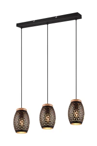 Lampa wisząca RL BIDAR R31573080 czarny, złoty