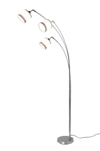 Lampa podłogowa RL DAVOS R41553006 srebrny, biały
