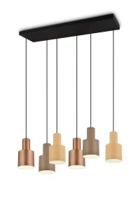 Lampa wisząca Trio ELIOR DL617319400 brązowy