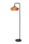 Lampa podłogowa Lucide YUNKAI 10713/28/72 drewniany, czarny