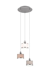 Lampa wisząca Trio KAPRUN 311630306 srebrny