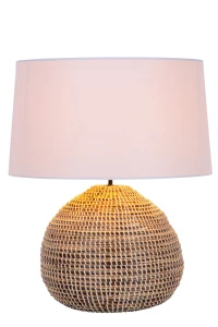 Lampa stołowa Lucide MADUKA 10550/81/43 czarny, beżowy