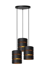 Lampa wisząca Lucide ROSAS 21433/13/30 czarny, złoty