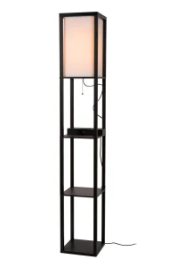 Lampa podłogowa Lucide MENNO 44799/81/30 czarny, beżowy