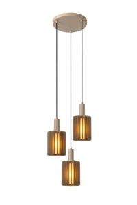 Lampa wisząca Lucide LAMBRES 45410/13/41 szary