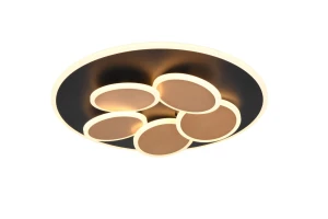 Plafon Trio MANDALA 653210680 czarny, złoty