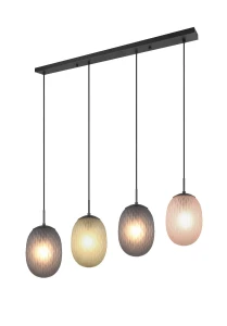 Lampa wisząca Trio FACETTE 364200417 czarny,