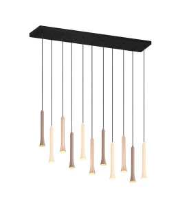 Lampa wisząca Trio FIATO 352011117 czarny, brązowy