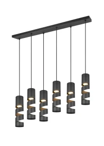 Lampa wisząca Trio STREAM 364000632 czarny