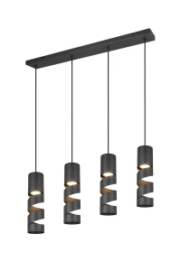 Lampa wisząca Trio STREAM 364000432 czarny