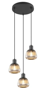 Lampa wisząca Trio TARIFA 362830332 czarny