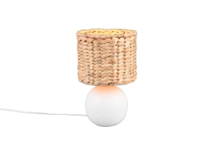 Lampa stołowa Trio VINA 518900101 biały, brązowy