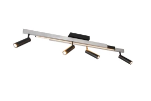 Plafon Trio ZENO 648310505 srebrny, czarny