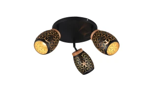 Spot/ reflektor RL BIDAR R61573380 czarny, złoty
