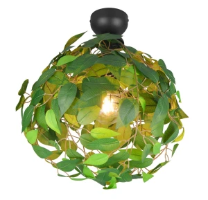 Plafon RL LEAVY R60461015 czarny, zielony
