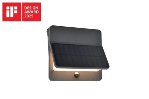 Kinkiet zewnętrzny Lutec ALETA SOLAR - CZUJNIK RUCHU 6915401118 szary