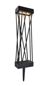 Lampa wbijana zewnętrzna Lutec SPIDO SOLAR 6915901012 czarny